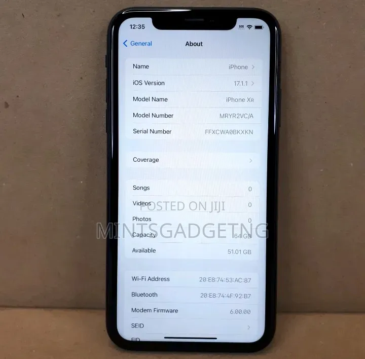 Apple iPhone XR 64 GB Black