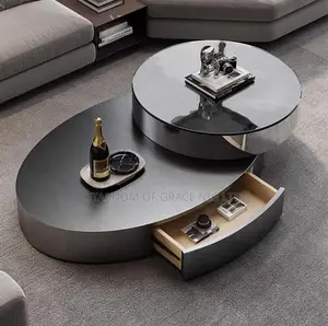 Luxury Marble Oval Center Table