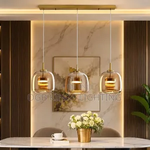 Glass Pendant Light Modern Pendant Light for Living Dining Table Lamp