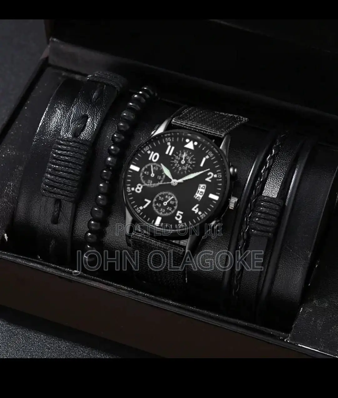 Geneva Watch Set With Bracelets