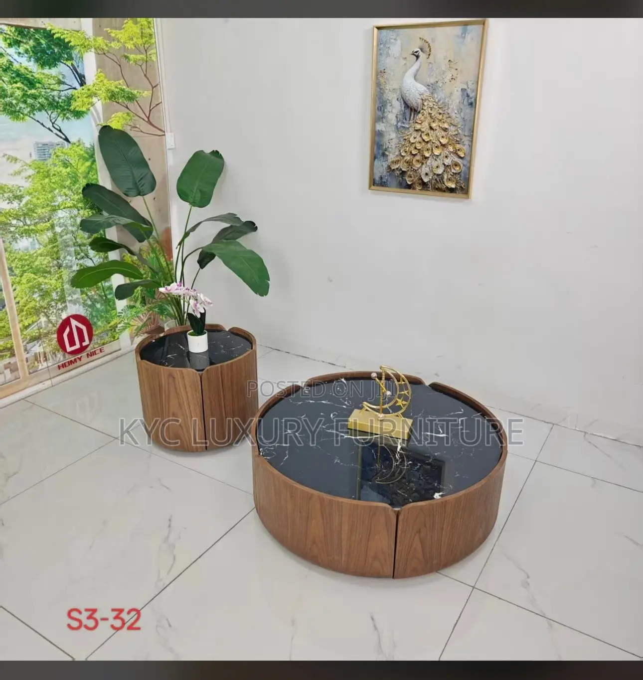 Modern Marble Top Center Table
