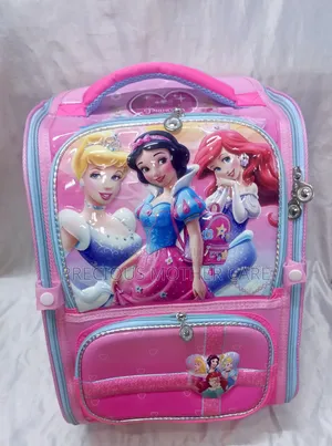 Quality Princes Characters Box Back Bag Lunch Bag for Age 4-12 Years