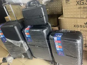  Cute 4-in-1 Black Luggage Set