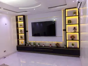 TVS43 Wall Cladding + Jay 13ft TV Console