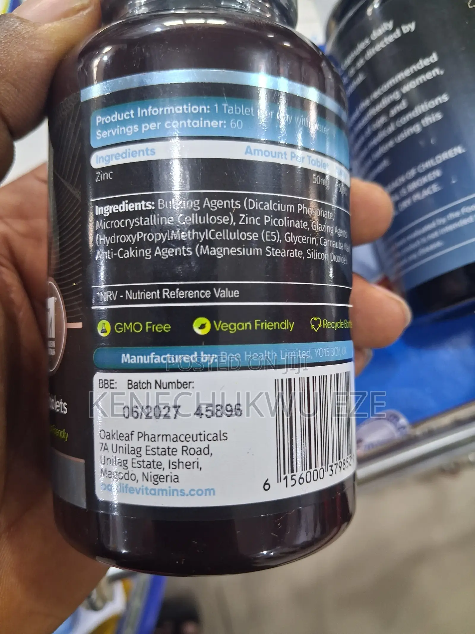 Zinc Picolinate 50mg – 60 Tablets