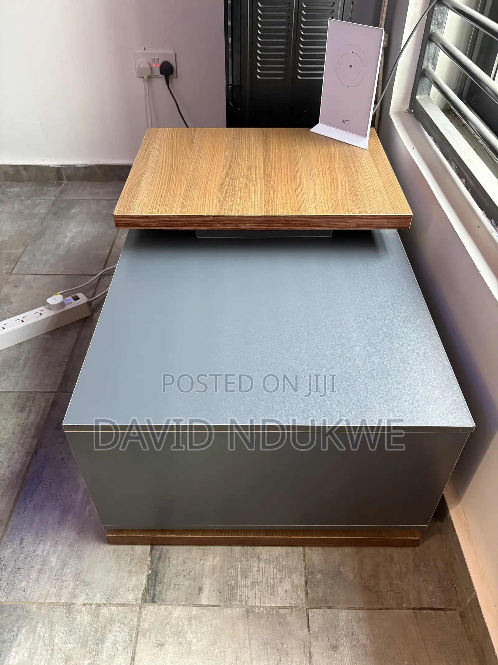 Modern Wooden Grey Centre Table