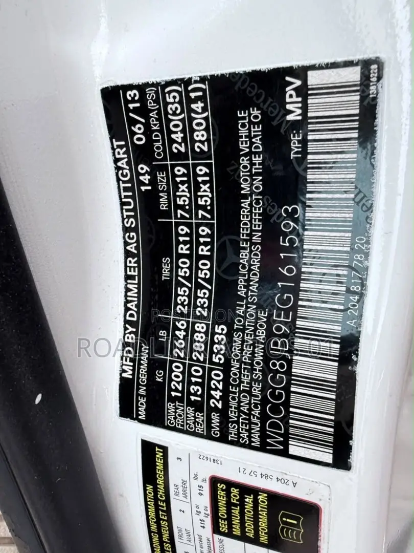Mercedes-Benz GLK-Class 350 4MATIC 2014 White