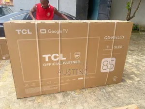 Brand New TCL 85" Qled Smart TV>bluetooth>flameless>netflix>wi-Fi>