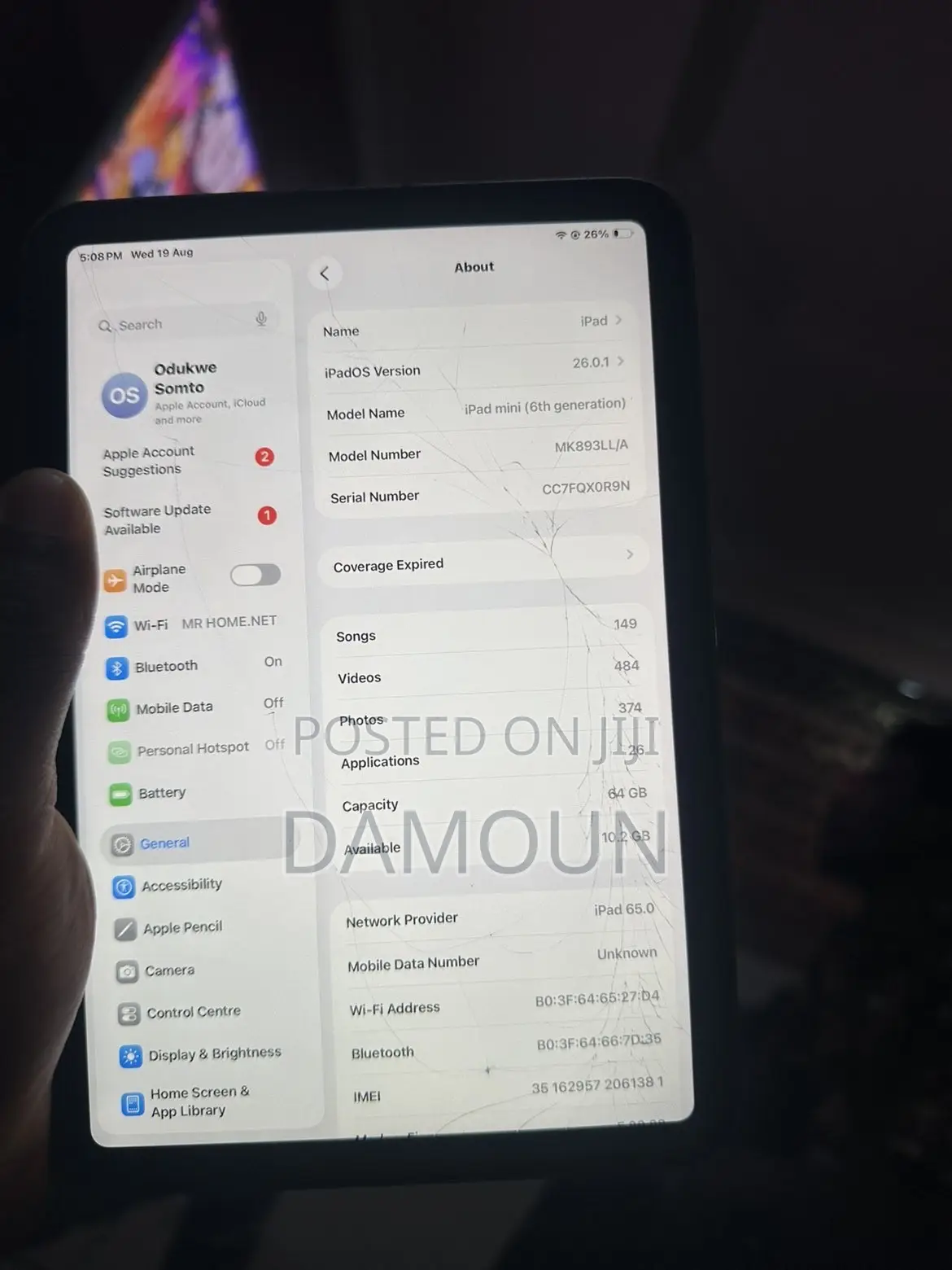 Apple iPad mini 6 64 GB Gray
