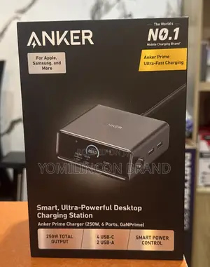 Anker Prime Charger 250w Gan Prime USB C Charging Station