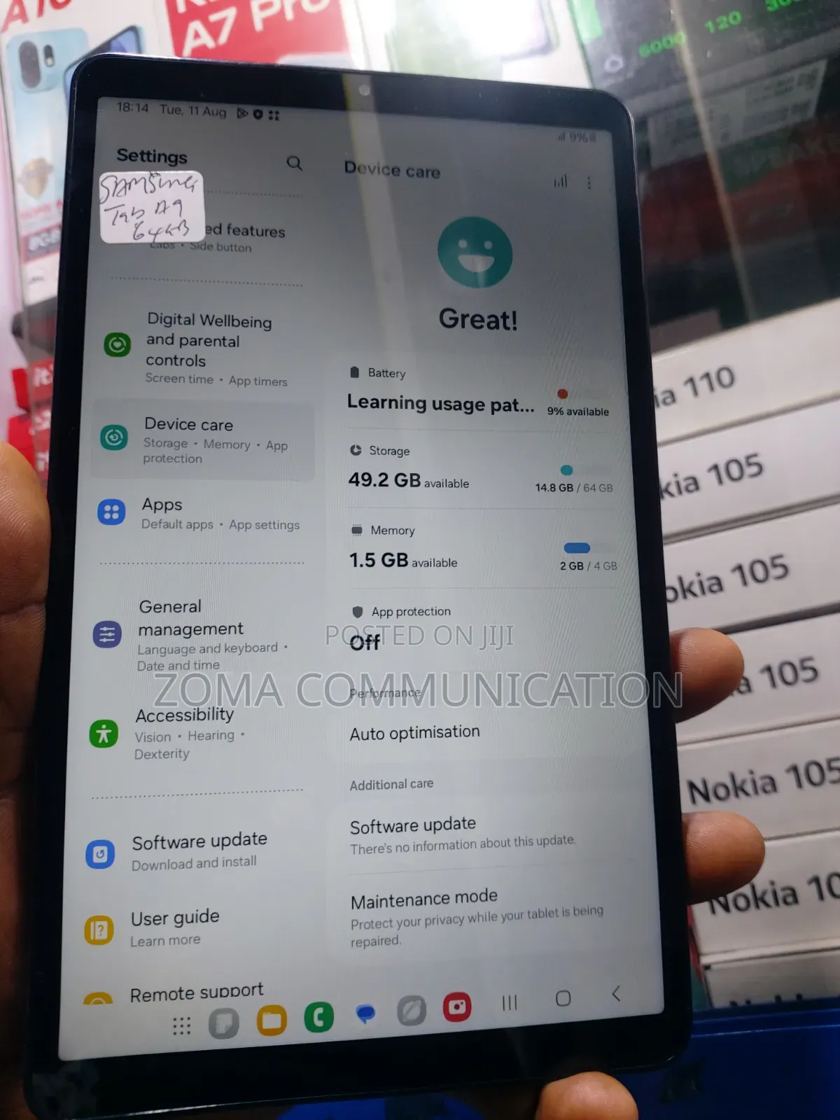 Samsung Galaxy Tab A9 64 GB Black