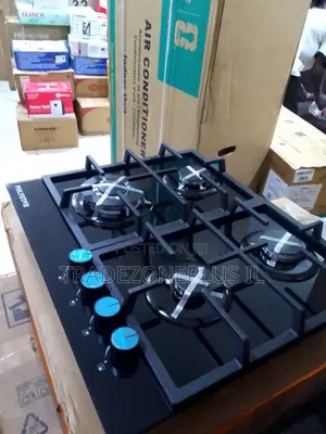 The Polystar Gas Hob Offers Four Burners in a Sleek and Space-Saving B