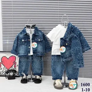 Children Unique Wears Jean Jacket,trouser and Top 3 Pics