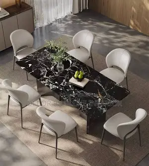 High-End Luxury 6-Seater Dining Set