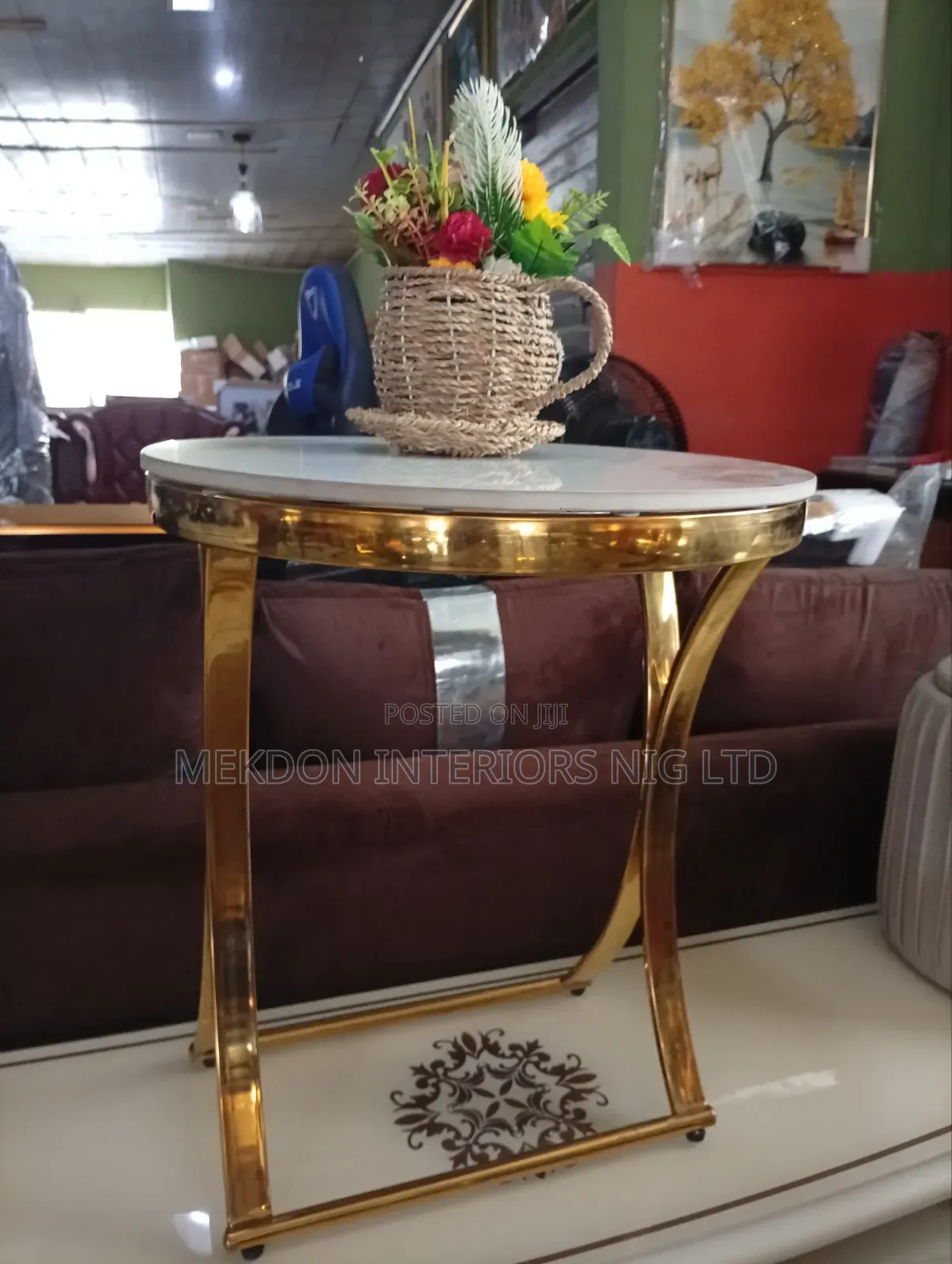 Marble Top Side Stool