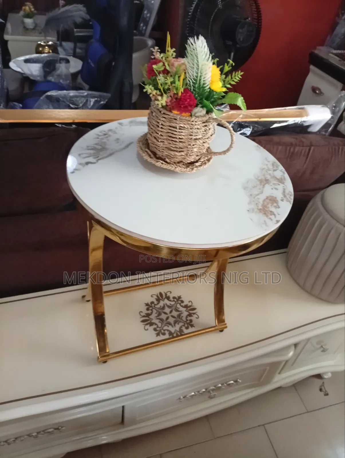 Marble Top Side Stool