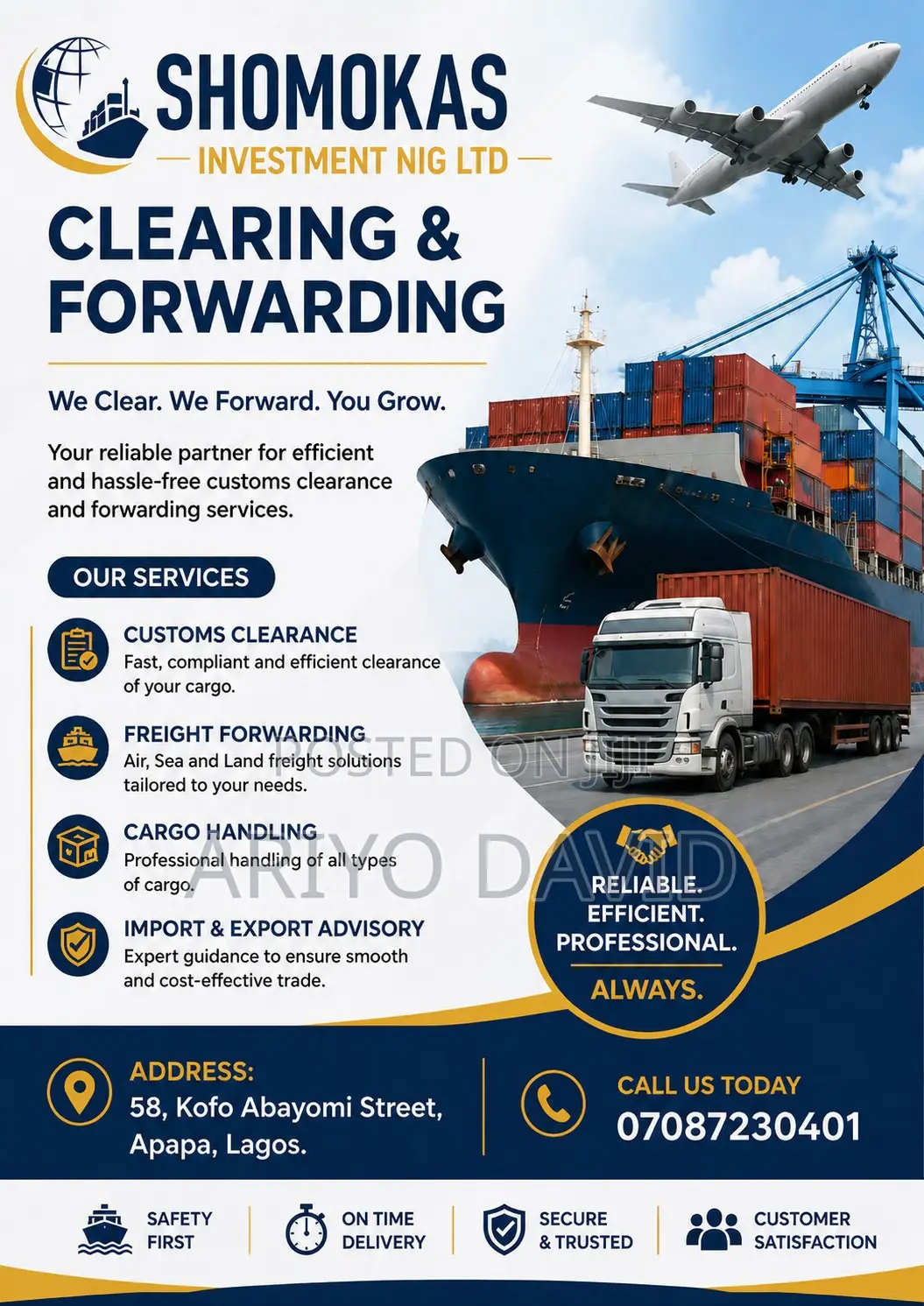 Clearing Forwarding Agent | Apapa, Tin Can Lagos Ports