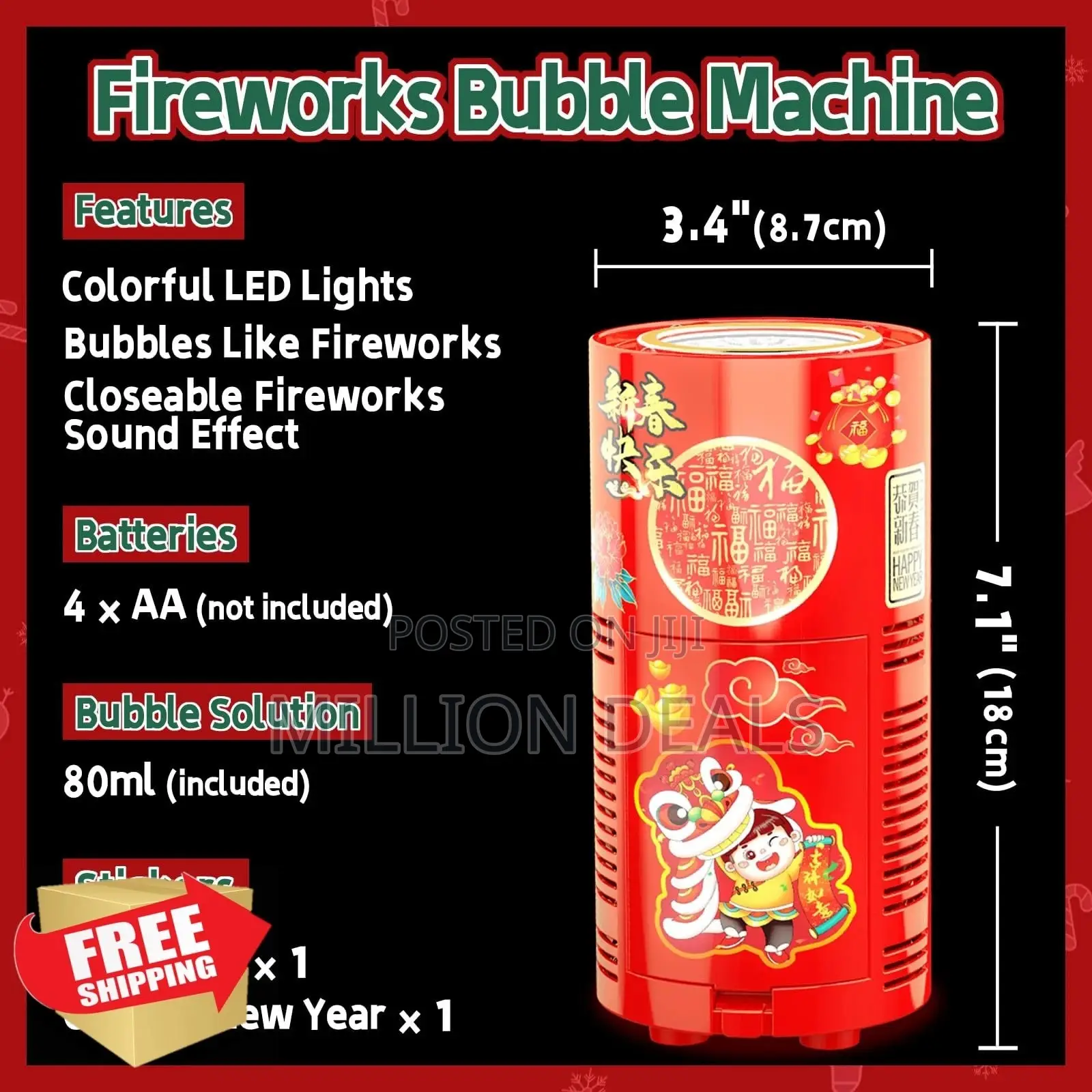Led Bubble Machine Ages 3+