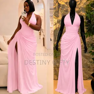 Women’s Ruched Halter Neck Maxi Dress – Multiple Colours 