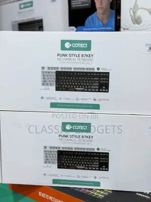 Coteci Punk Style 87 Keys Mechanical Keyboard With Tri Mode Connection