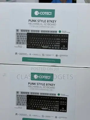 Coteci Punk Style 87 Keys Mechanical Keyboard With Tri Mode Connection