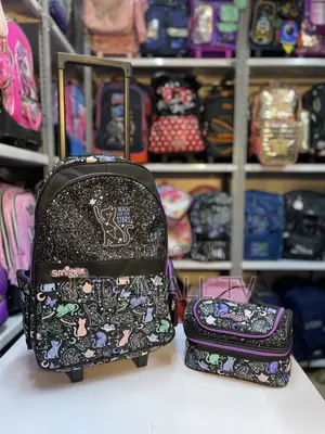 Smiggle Kids School Trolley Backpack Matching Lunch Box