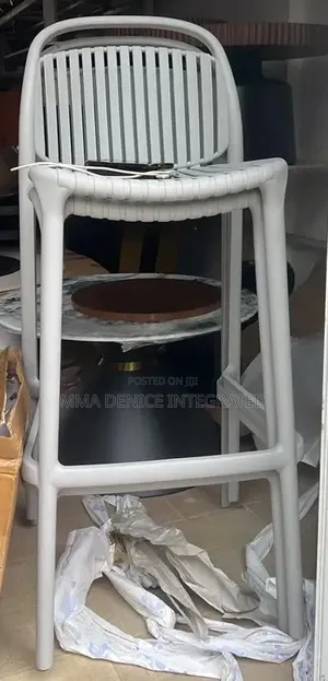 Modern White High Bar Stool Chair