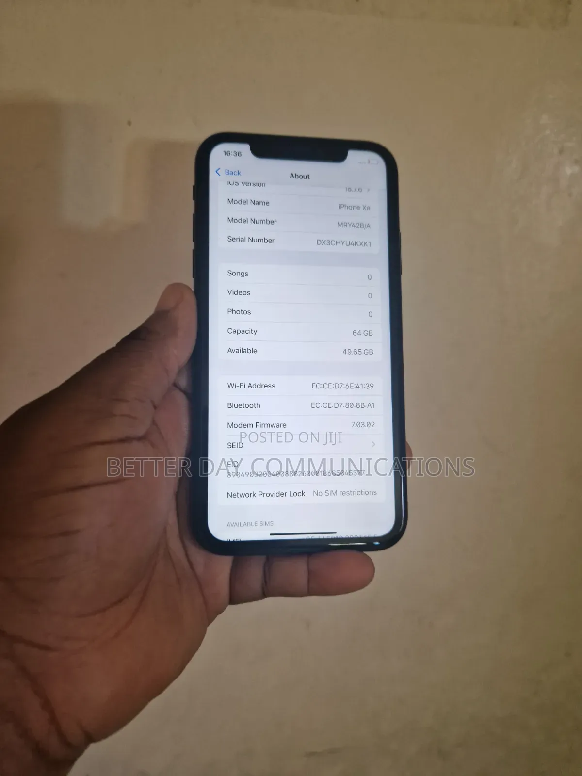 Apple iPhone XR 64 GB Black