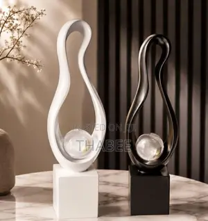 Gold Black O Ring Gloss Finish Vase