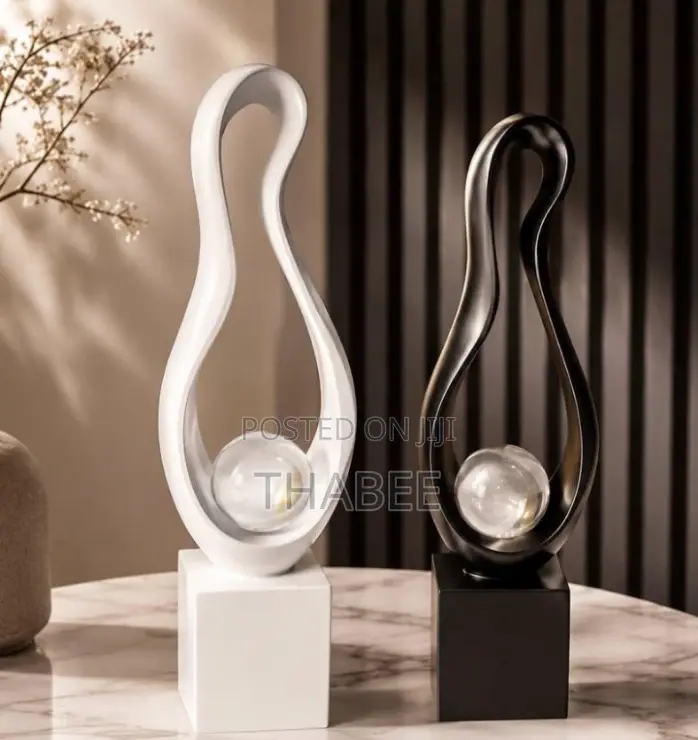 Gold Black O Ring Gloss Finish Vase