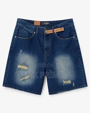 Premium Men's Blue Shorts Jean Available Size: 38