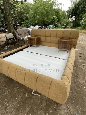 Bed Frame With Two Side Bed by Morderncity Furniture