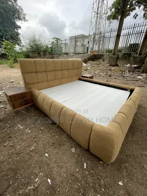 Bed Frame With Two Side Bed by Morderncity Furniture