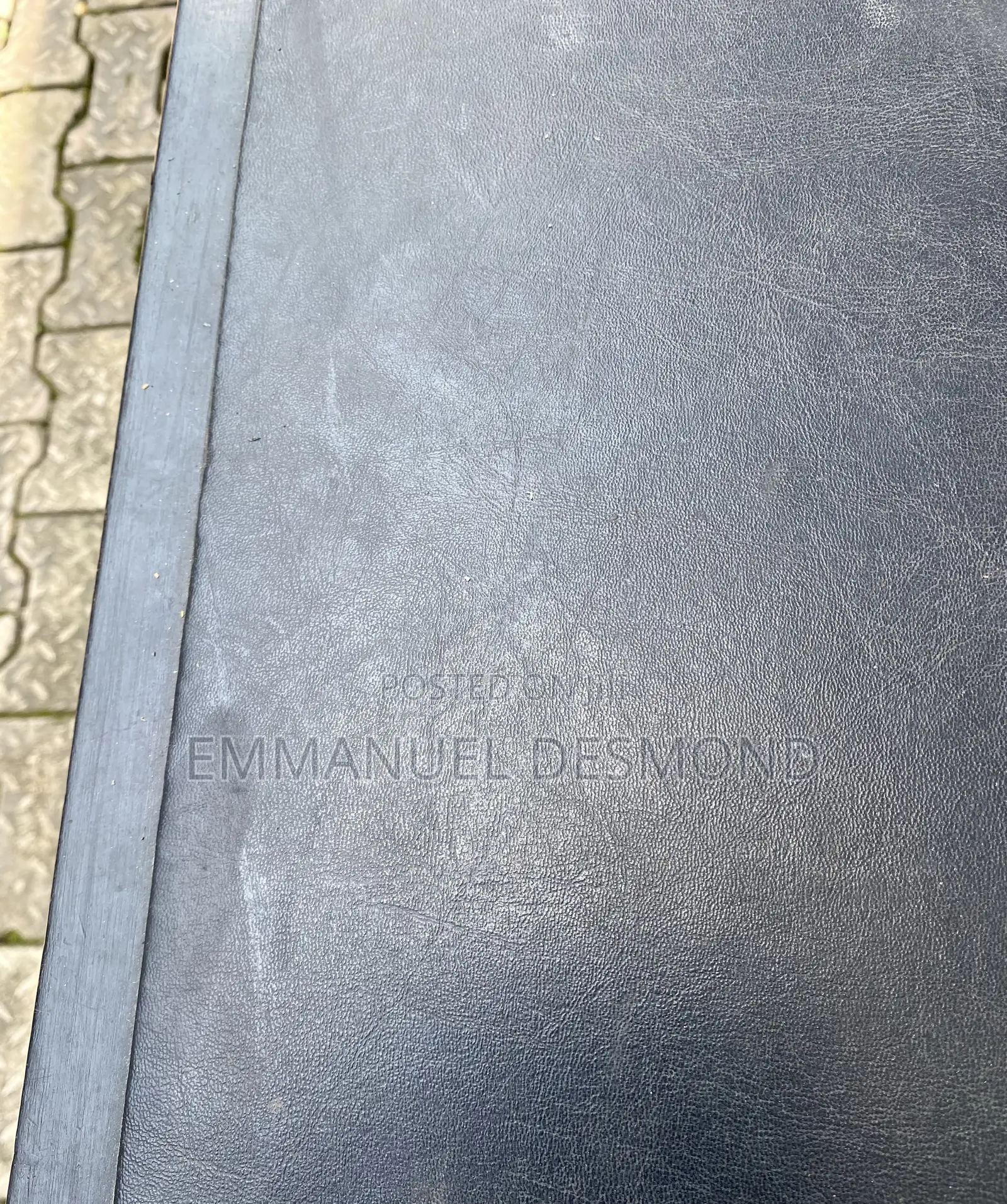 Solid Office Table Wity Leather Top