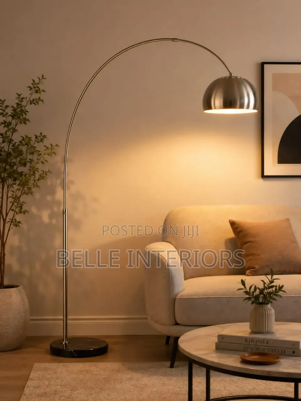 Hardwar Silver Floor Lamp Fishing