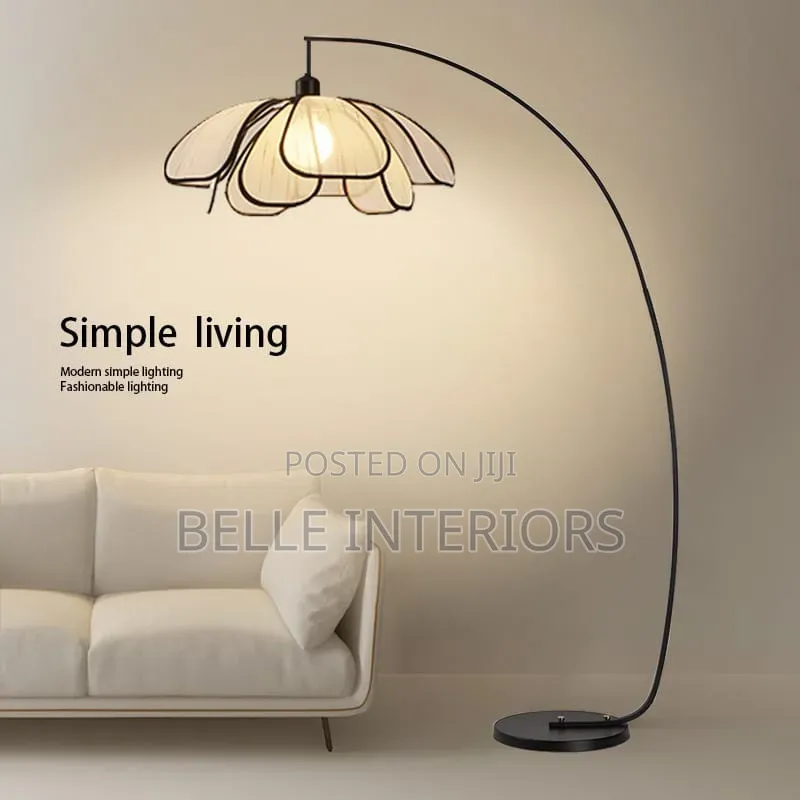 Retro Flowers Floor Lamp