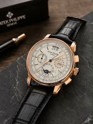 Patek Philippe Chronograph Leather Wristwatch