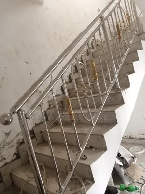 Brushed Stainless Steel Handrail `