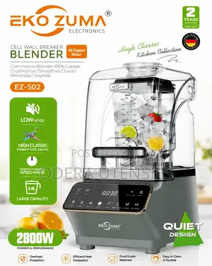 Eko Zuma 2800W Low Noise Commercial Blender - 2.5L