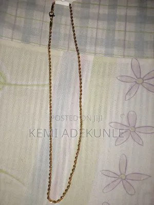 Beautiful Unisex Gold Twist Rope Chain