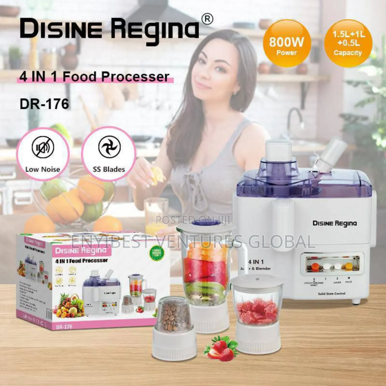 4in1 Silver Crest Food Processor