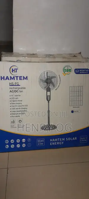 Hamtem 16 Inch Solar Fan