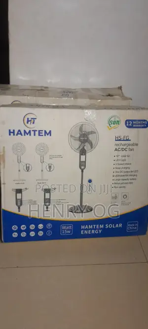 Hamtem 16 Inch Solar Fan