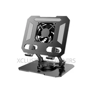 Adjustable Foldable Metal Tablet PC Stand With Fan for Tablet/Laptop