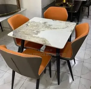 Modern 6-Seater Dining Table Chairs Set
