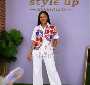 Floral Shirts in White and Pink Colour