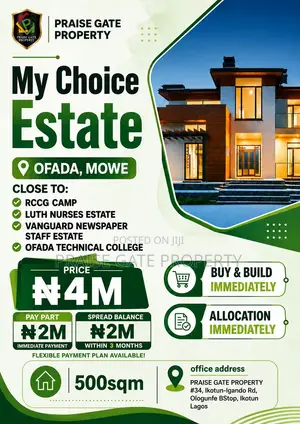 Land for Sale at Ofada