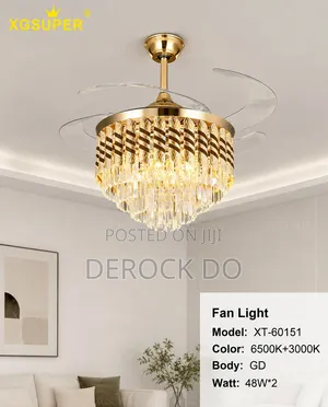 Crystal Fan Chandelier