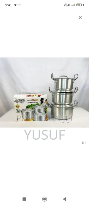 Hoffner 3 Pieces of Aluminium Cookware Set