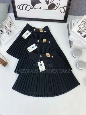 Girl Pleated Skirt Black